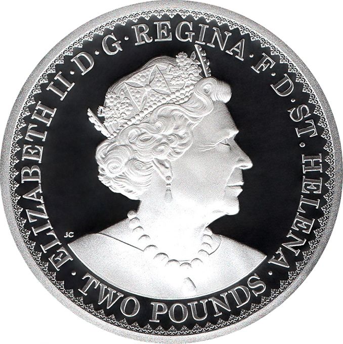 Saint Helena 2 Pounds - Elizabeth II The Gothic Crown obverse