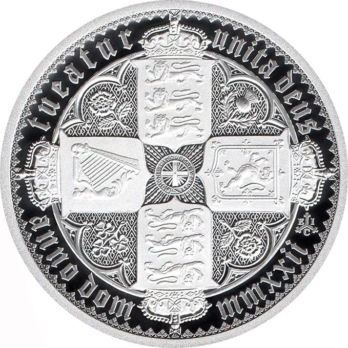 Saint Helena 2 Pounds - Elizabeth II The Gothic Crown