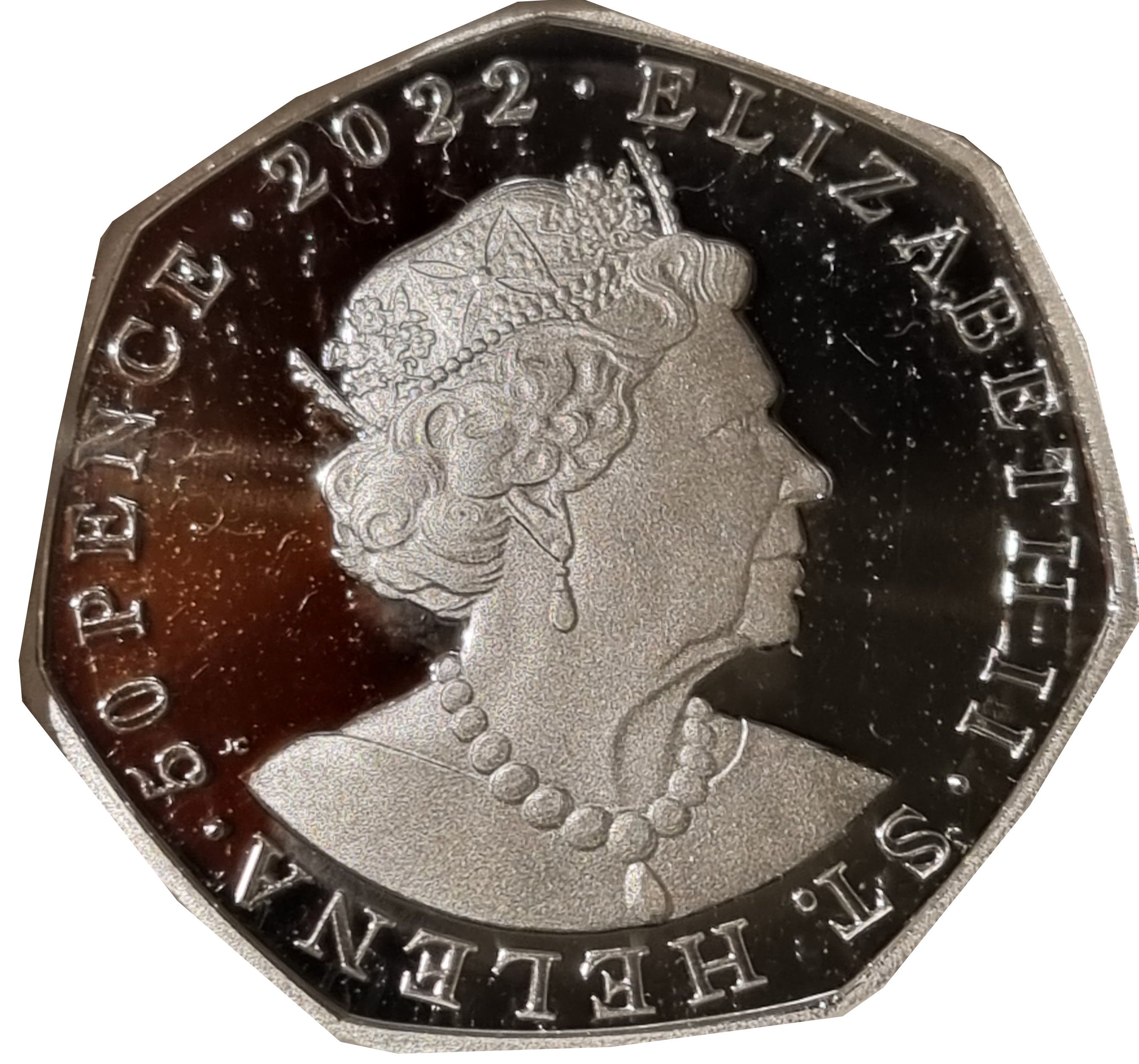 Saint Helena 50 Pence - Elizabeth II Aesop's Fables obverse