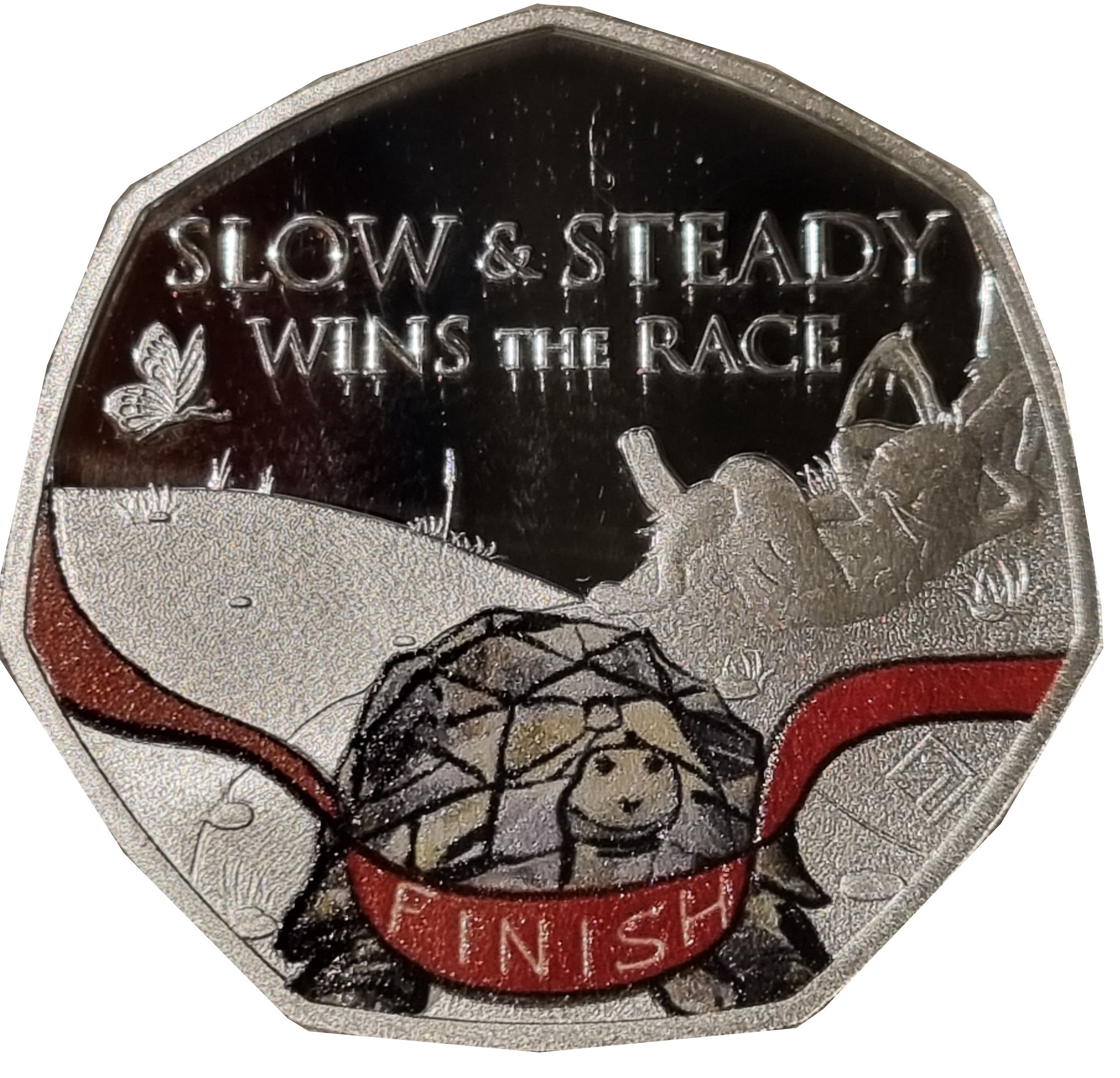 Saint Helena 50 Pence - Elizabeth II Aesop's Fables reverse
