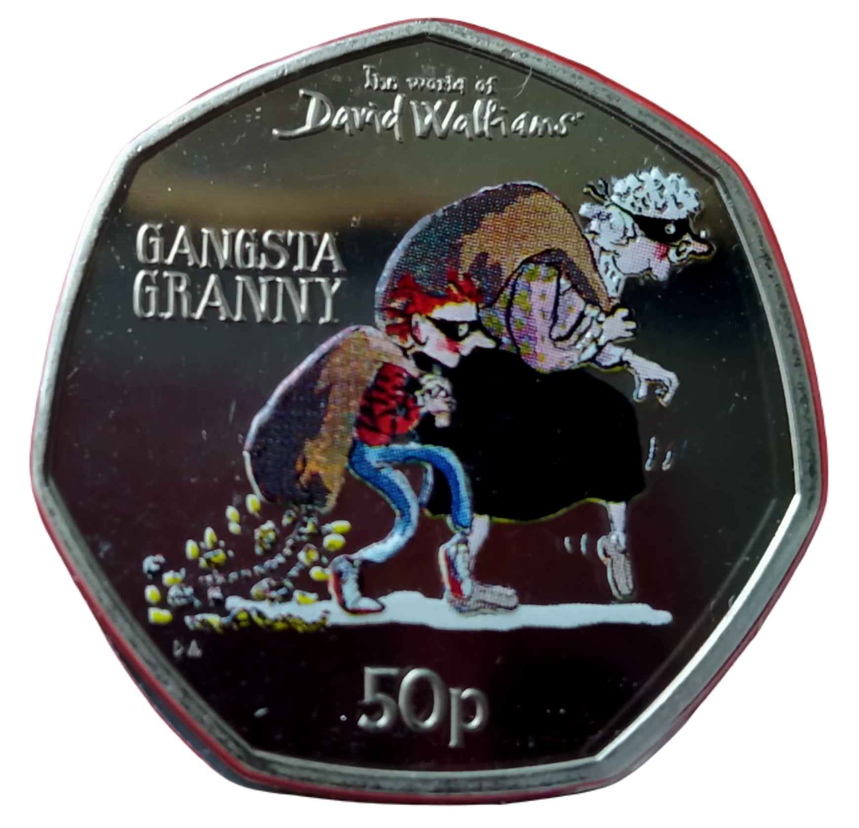 Gibraltar 50 Pence - Elizabeth II Gangsta Granny