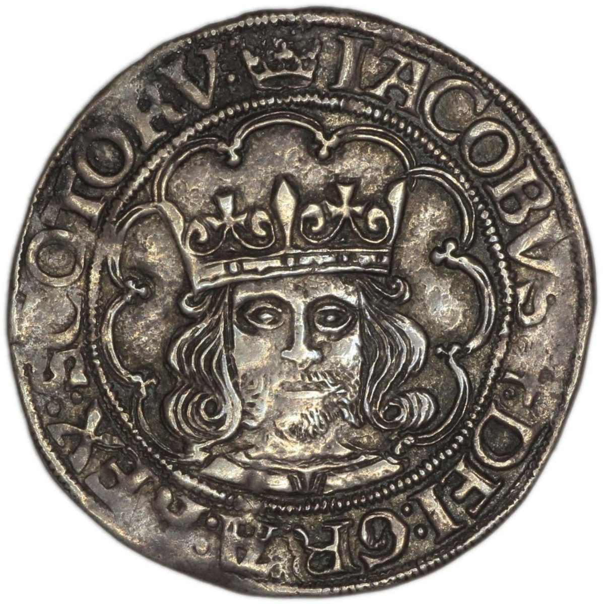 Scotland 1 Groat - James IV Maundy Issue, Type IV obverse