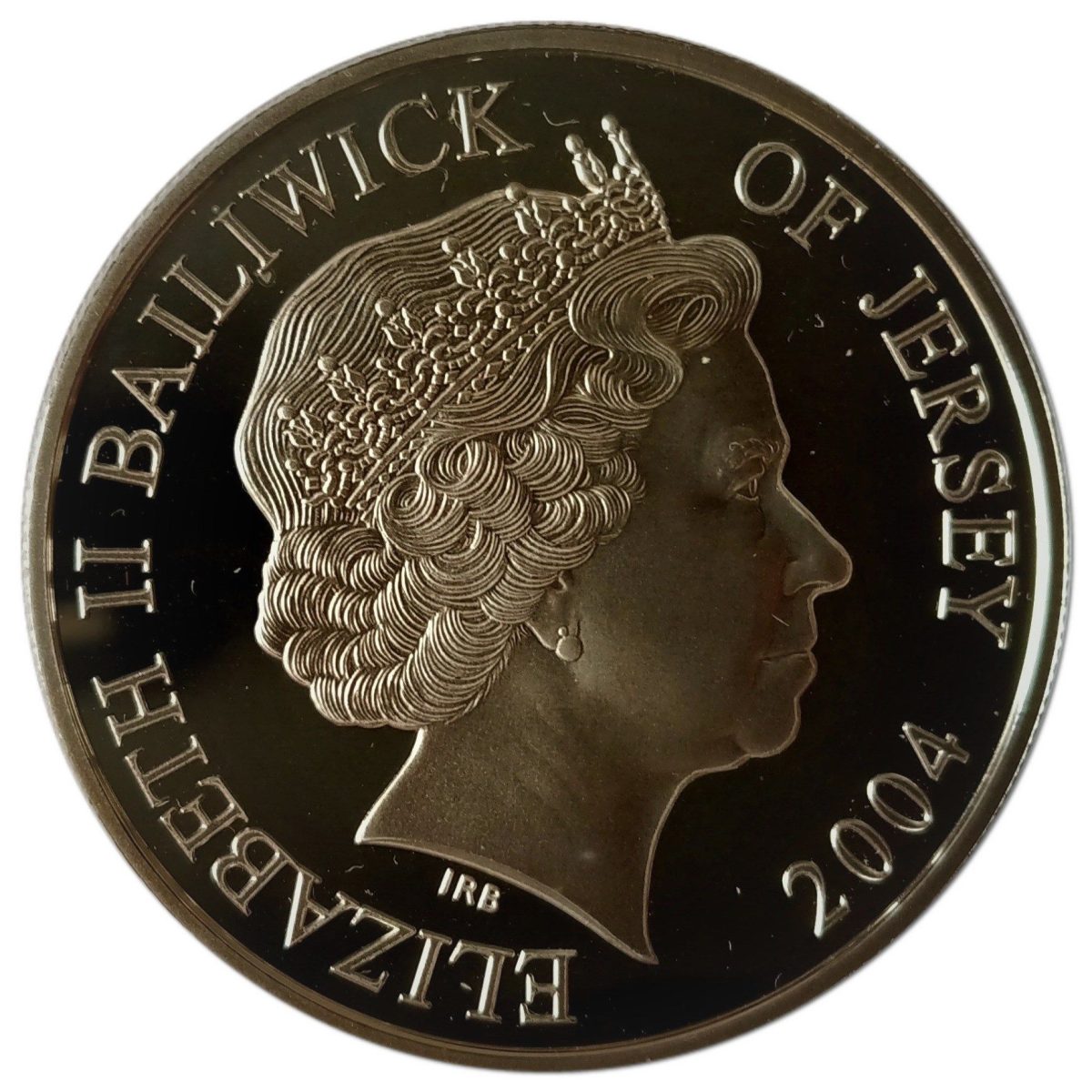 Jersey 5 Pounds - Elizabeth II Coronation; Silver Proof obverse