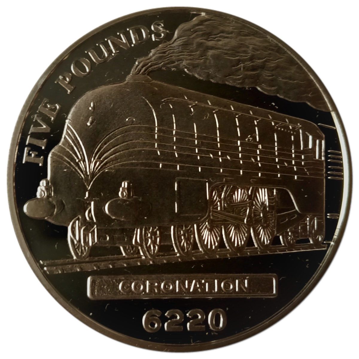 Jersey 5 Pounds - Elizabeth II Coronation; Silver Proof