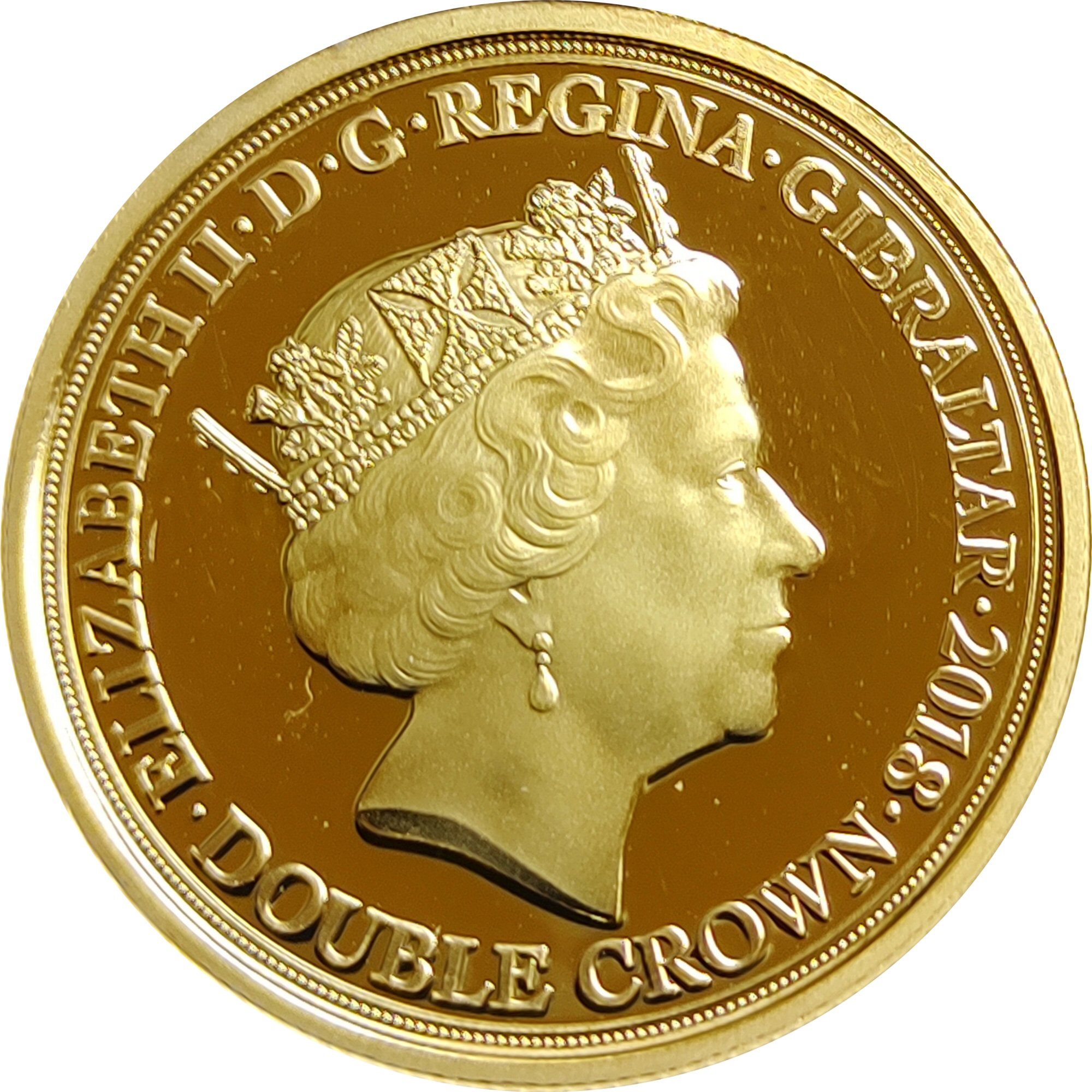 Gibraltar 2 Crowns - Elizabeth II Menin Gate obverse
