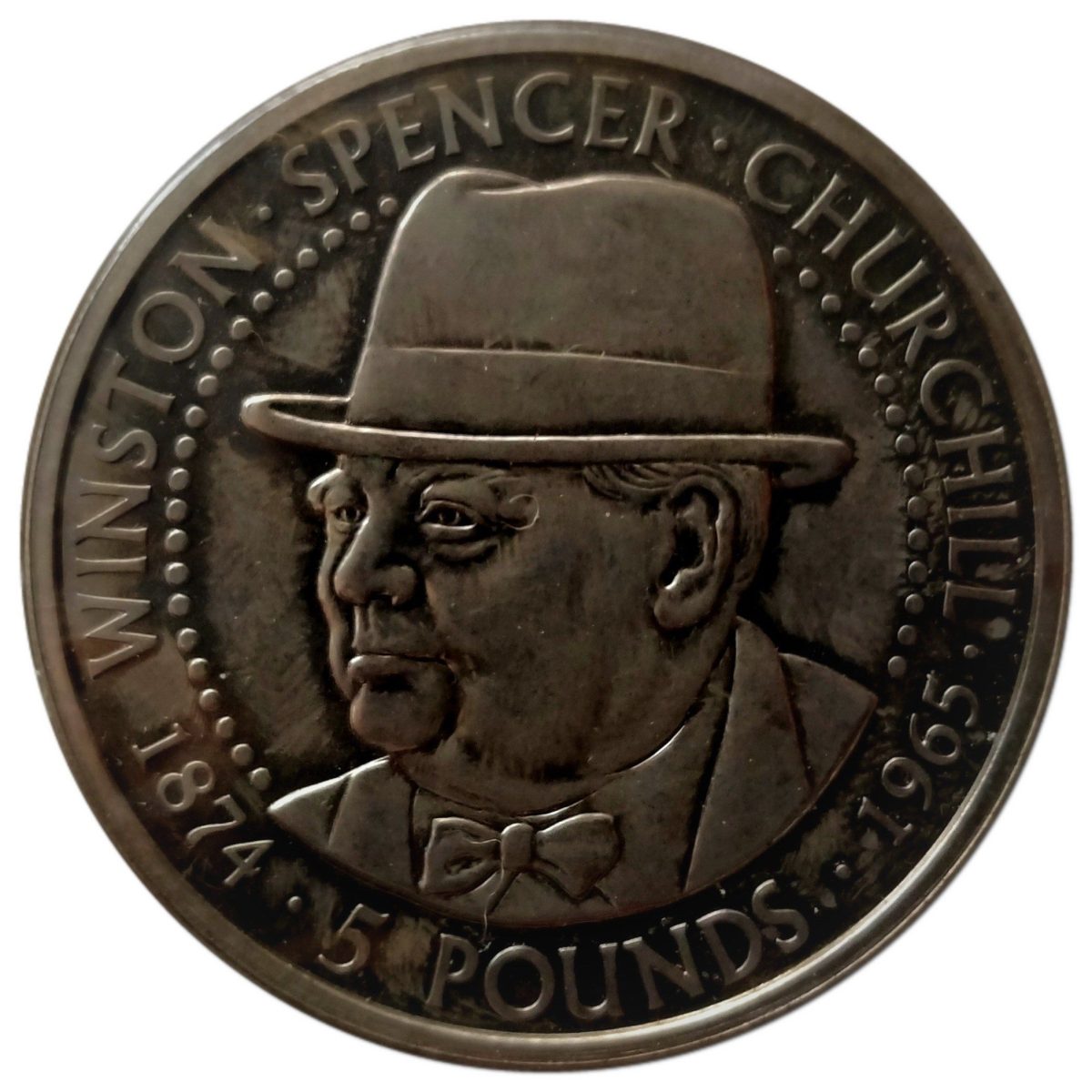 Alderney 5 Pounds - Elizabeth II Sir Winston Churchill