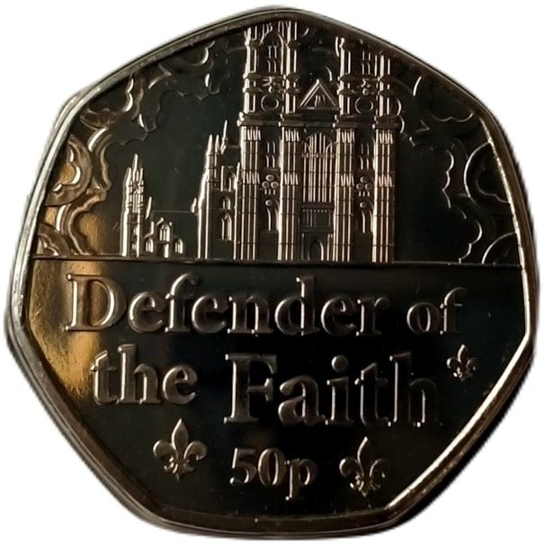 Guernsey 50 Pence - Elizabeth II Defender of the Faith