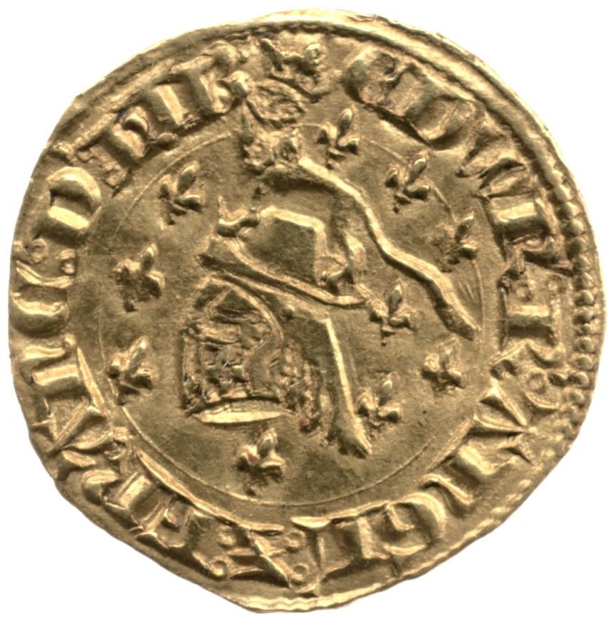 1 Half-florin - Edward III 3rd coinage; 1st period obverse