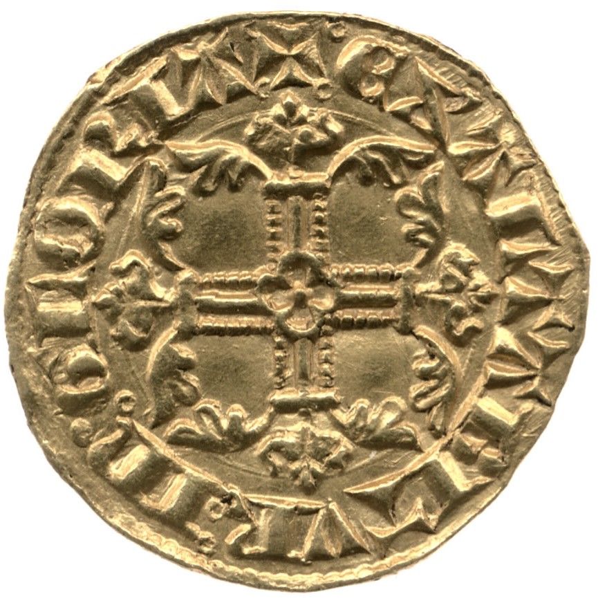 1 Half-florin - Edward III 3rd coinage; 1st period reverse