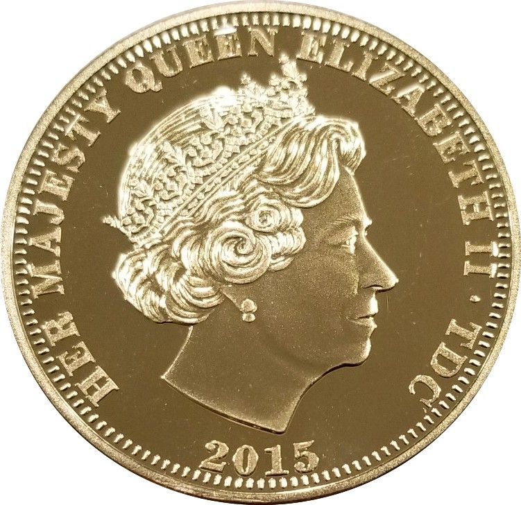 Tristan da Cunha 1 Crown - Elizabeth II British Bill Of Rights obverse