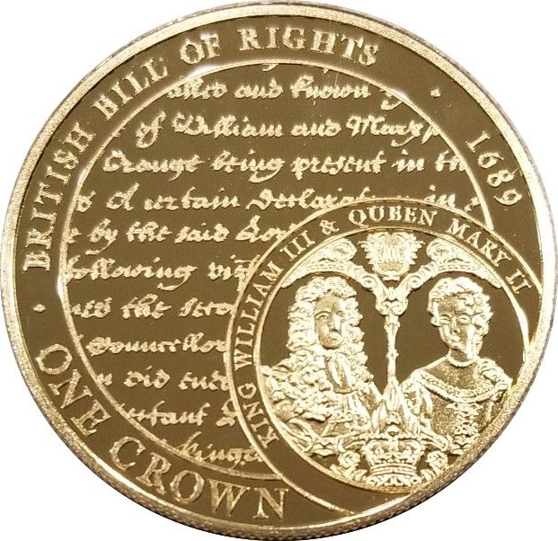 Tristan da Cunha 1 Crown - Elizabeth II British Bill Of Rights