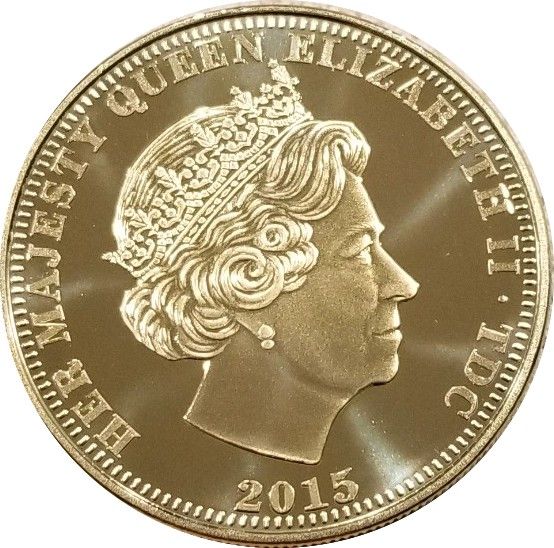 Tristan da Cunha 1 Crown - Elizabeth II Petition Of Right obverse