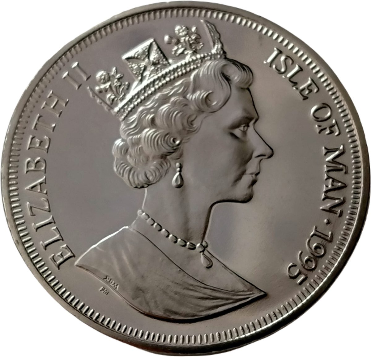 Isle of Man 1 Crown - Elizabeth II Turkish Cat obverse