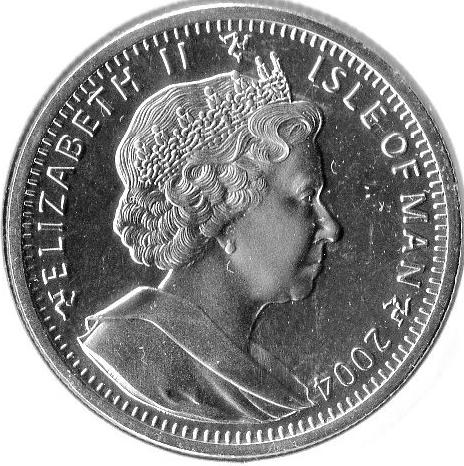 Isle of Man 1 Crown - Elizabeth II Tonkinese Cat obverse