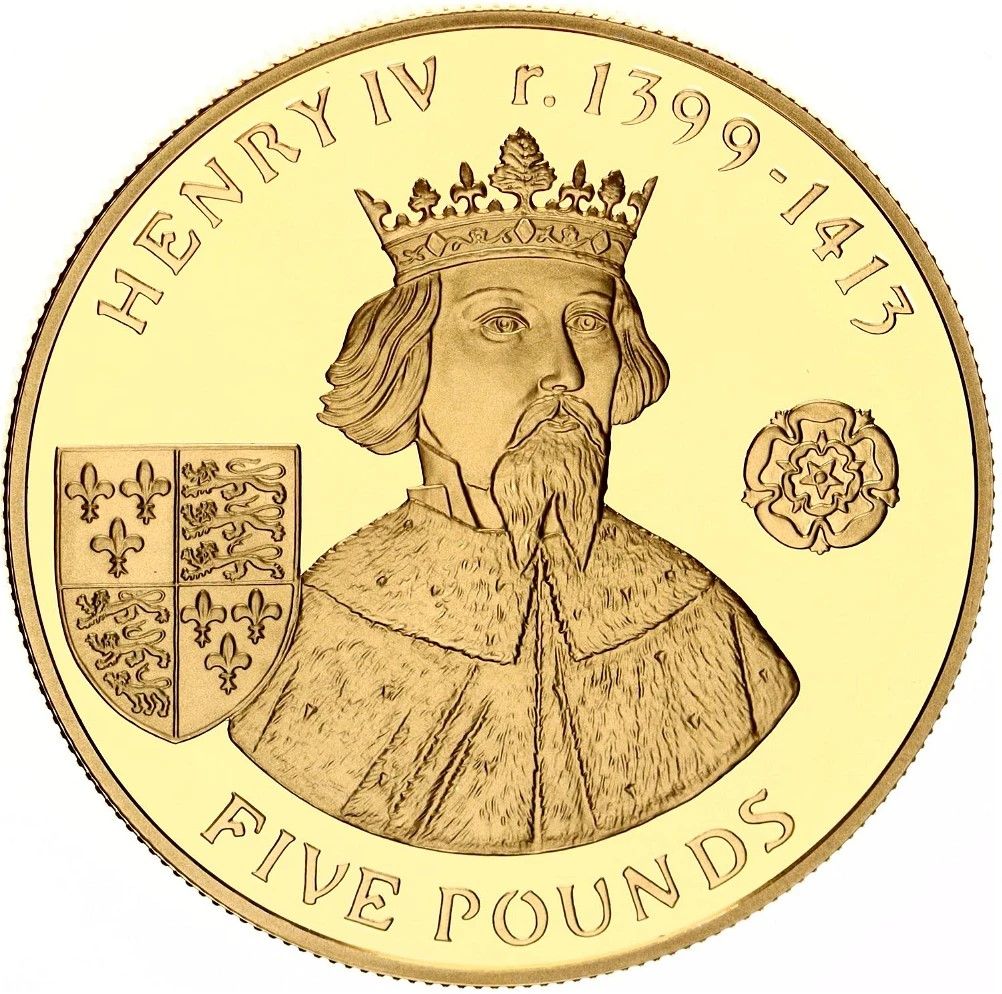 Alderney 5 Pounds - Elizabeth II Henry IV reverse