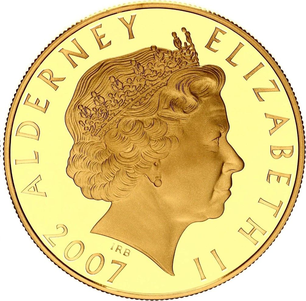 Alderney 5 Pounds - Elizabeth II Edward V obverse