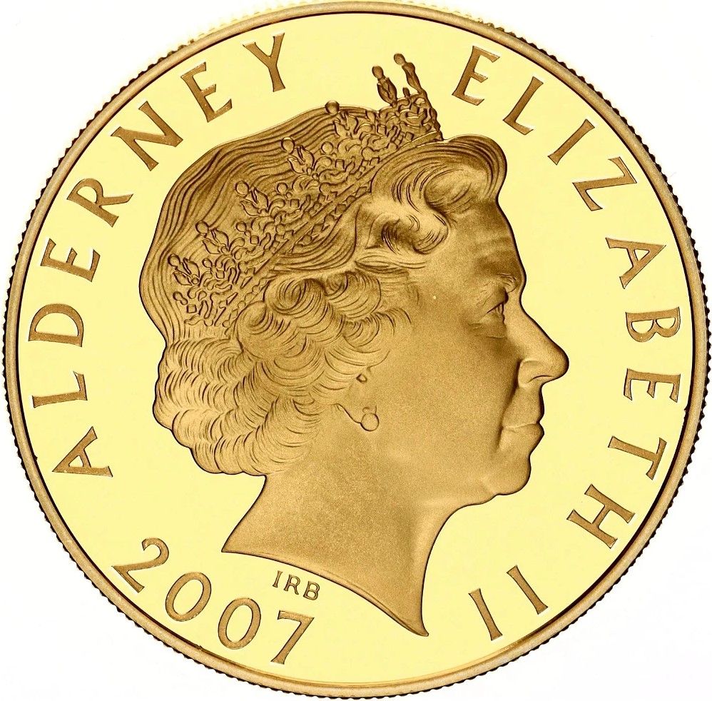Alderney 5 Pounds - Elizabeth II Richard III obverse