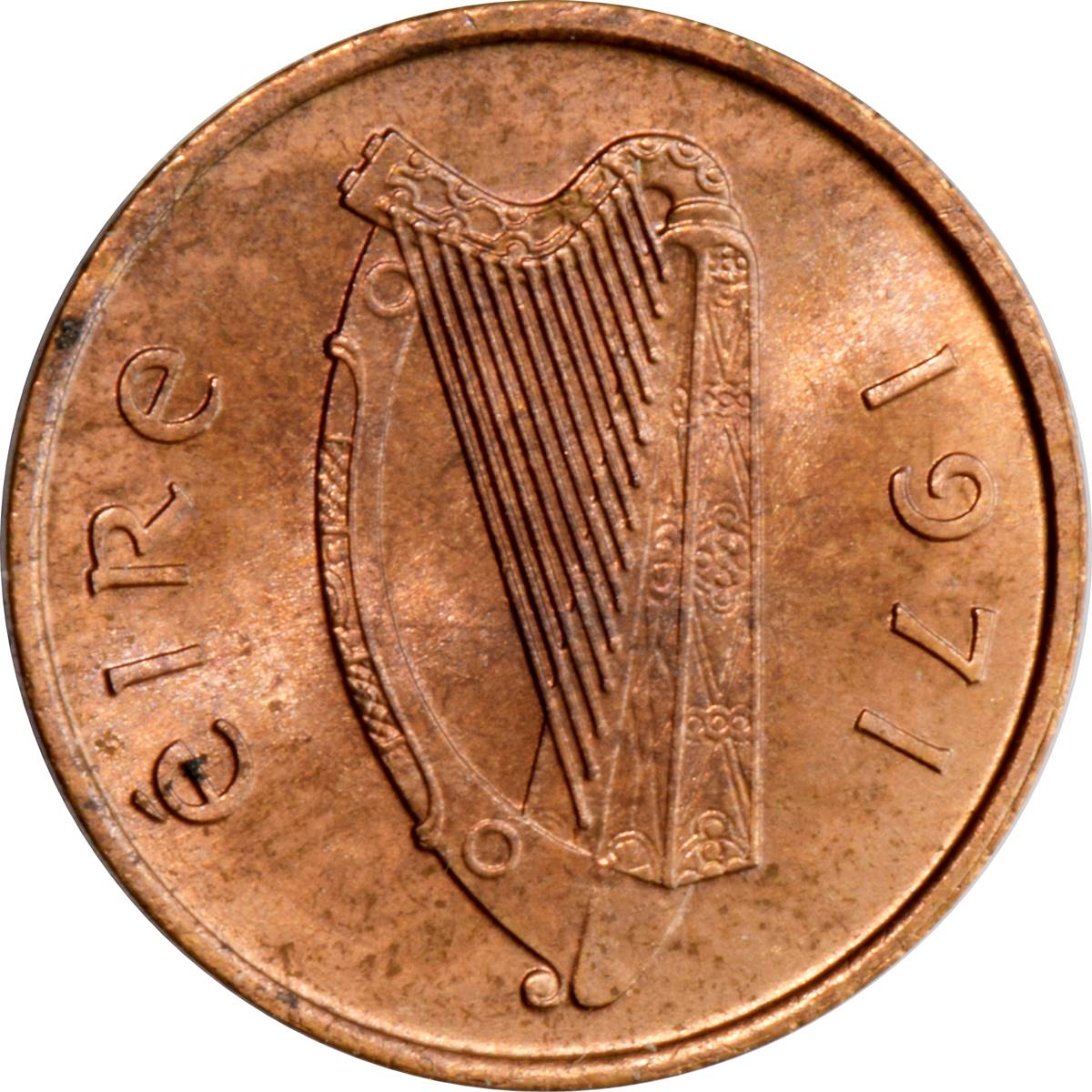 Ireland ½ Penny obverse