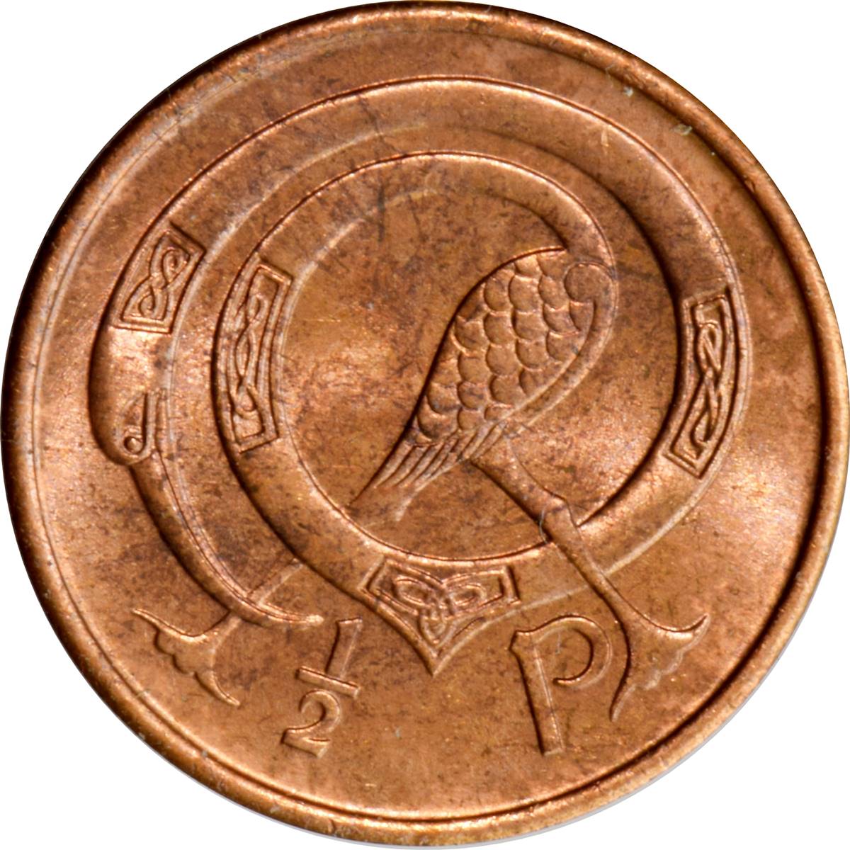 Ireland ½ Penny reverse
