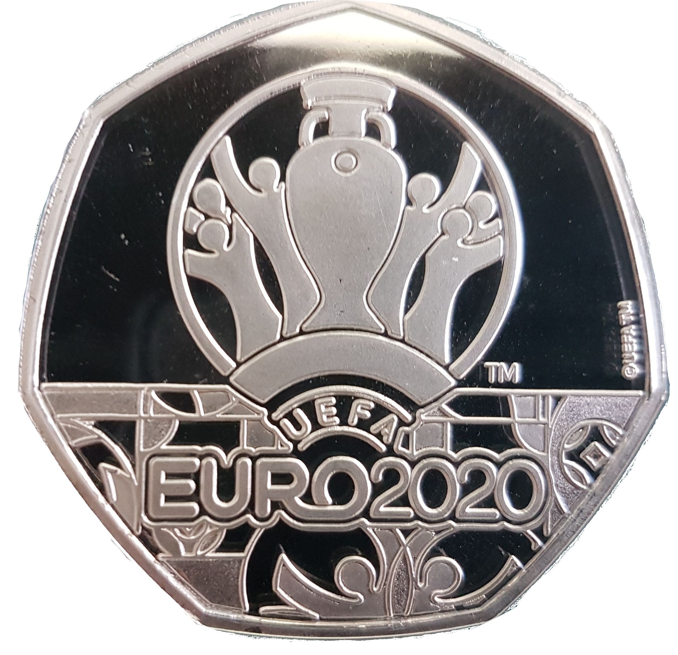 Gibraltar 20 Pence - Elizabeth II UEFA Euro 2020 - Emblem