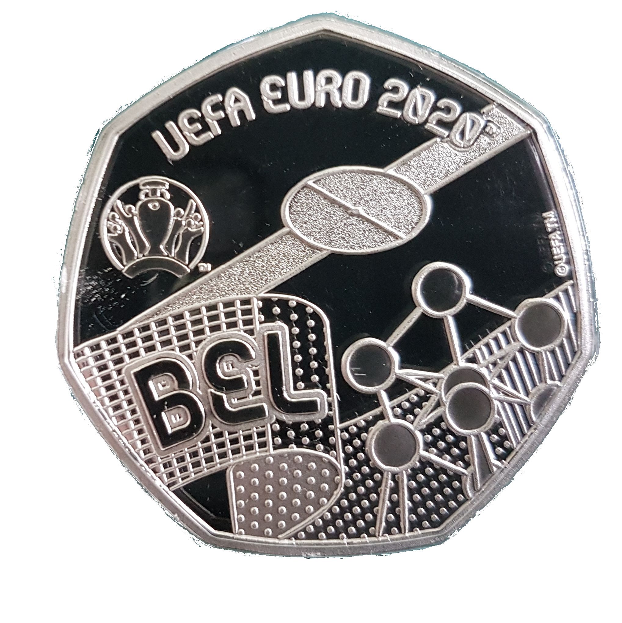 Gibraltar 20 Pence - Elizabeth II UEFA Euro 2020 - Belgium