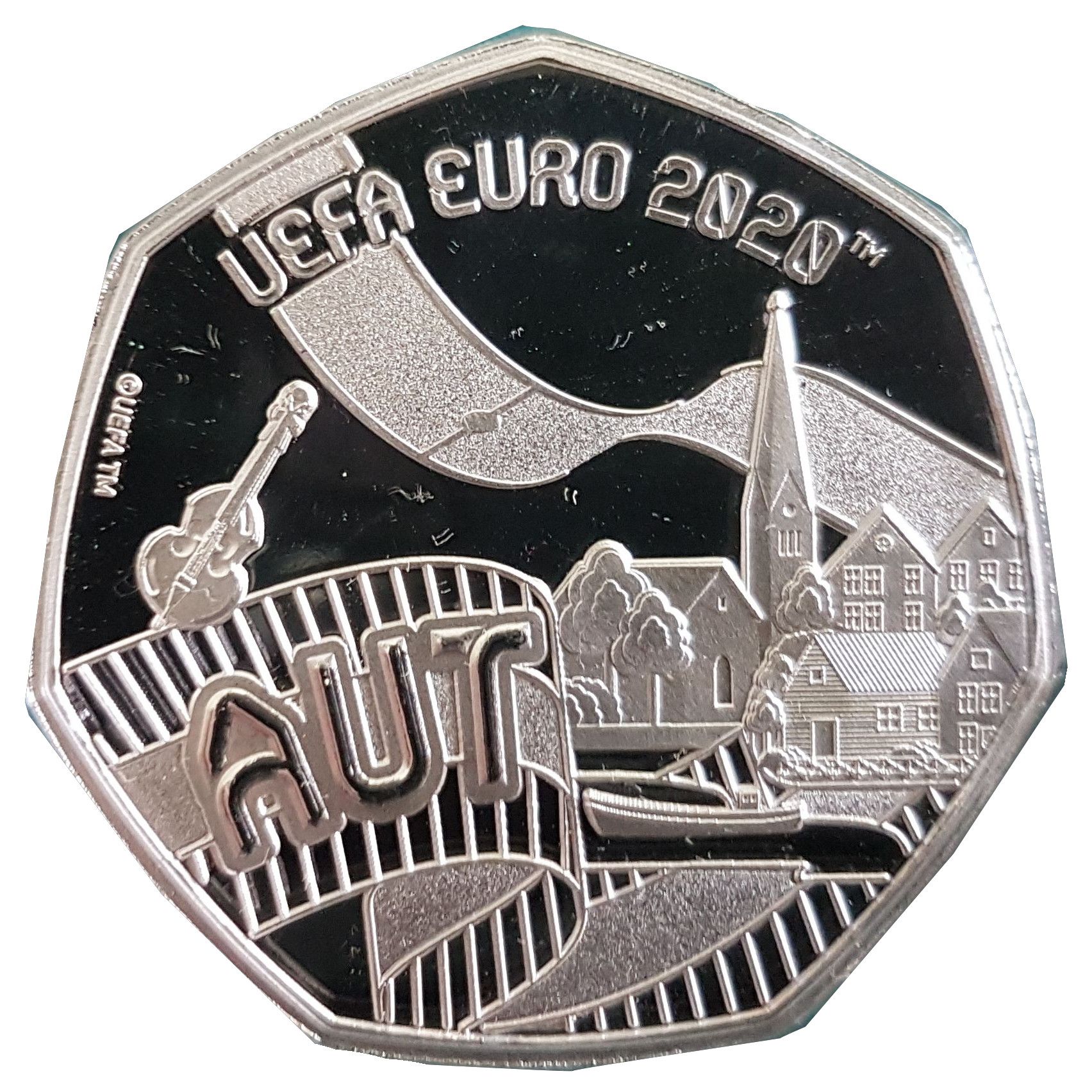 Gibraltar 20 Pence - Elizabeth II UEFA Euro 2020 - Austria