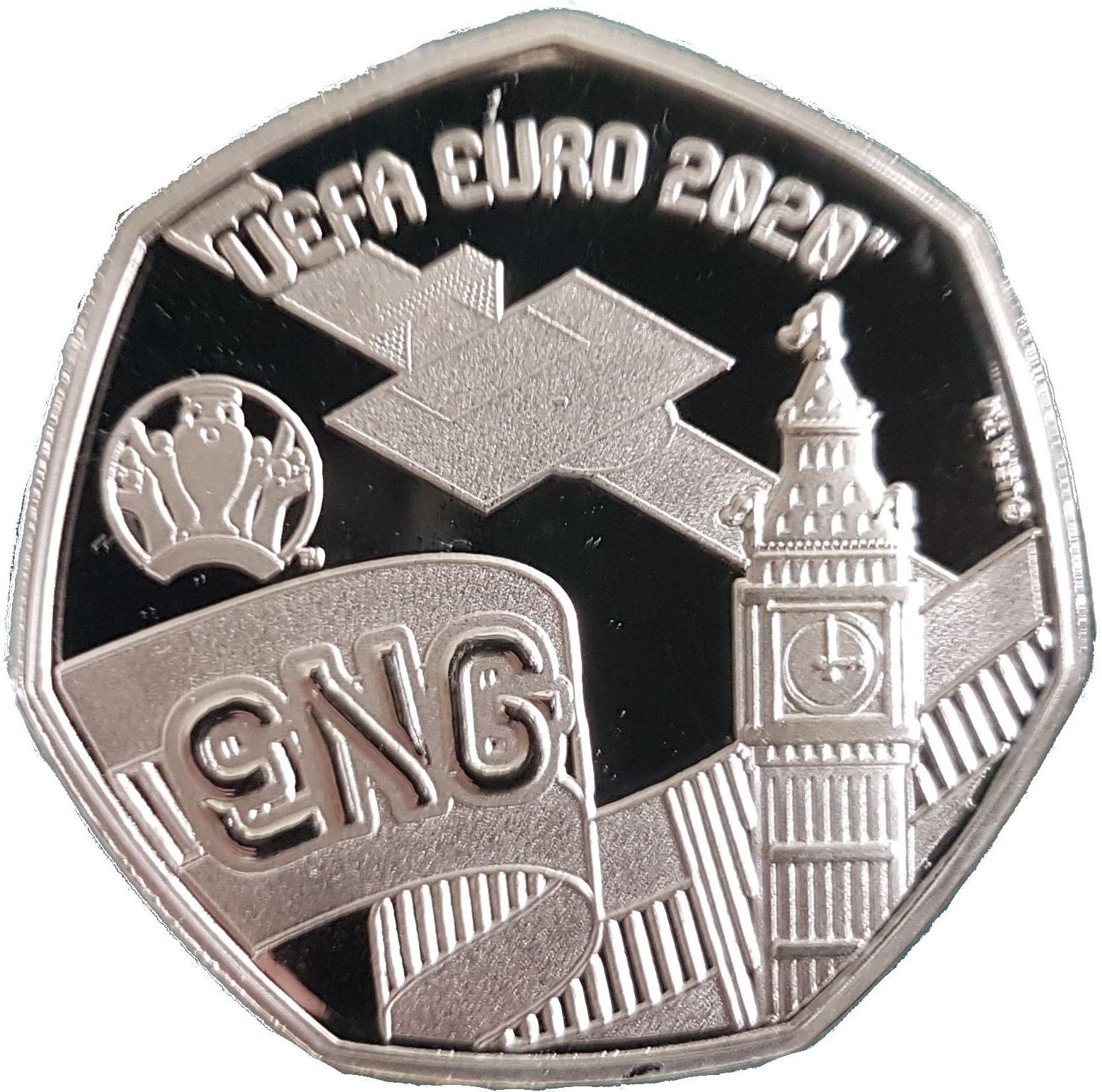 Gibraltar 20 Pence - Elizabeth II UEFA Euro 2020 - England