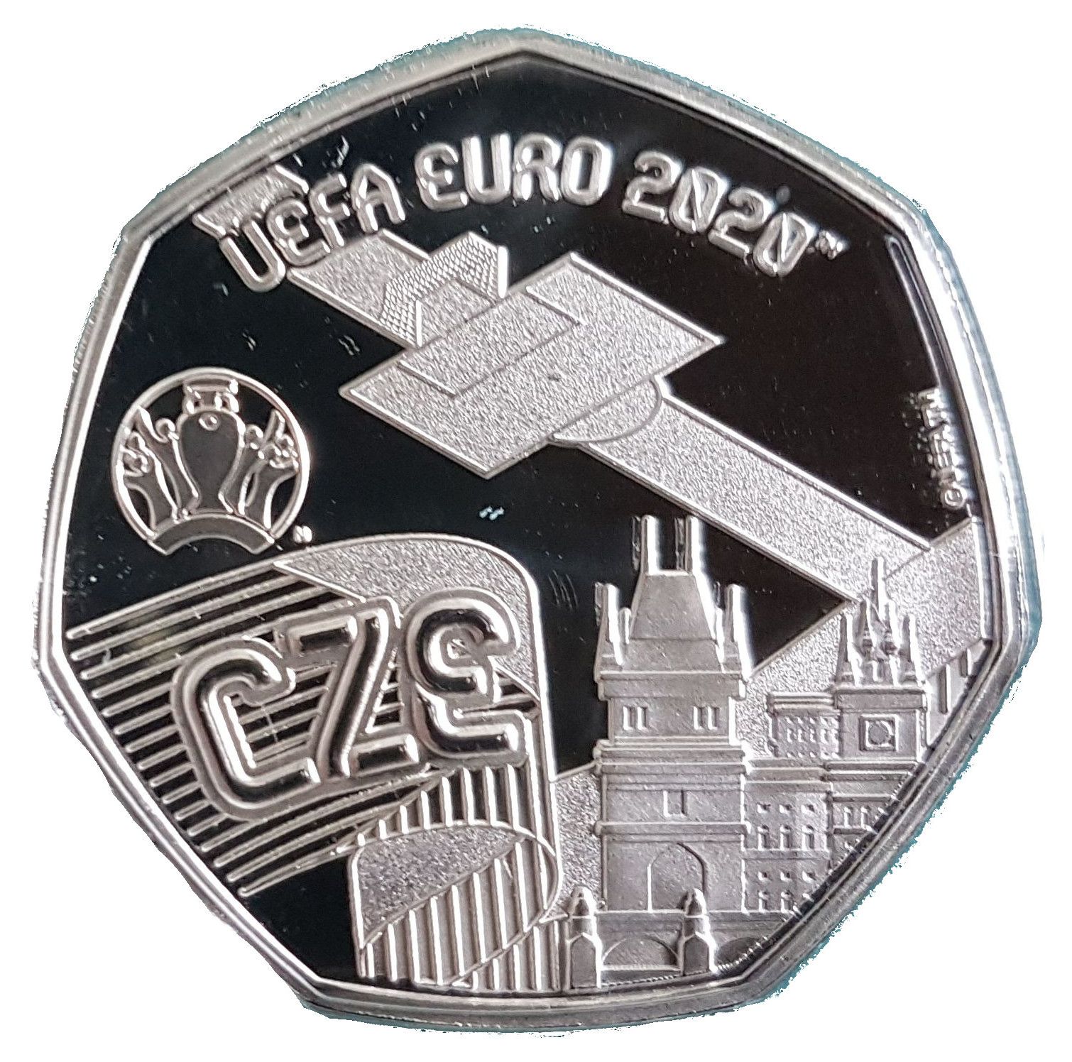 Gibraltar 20 Pence - Elizabeth II UEFA Euro 2020 - Czechia