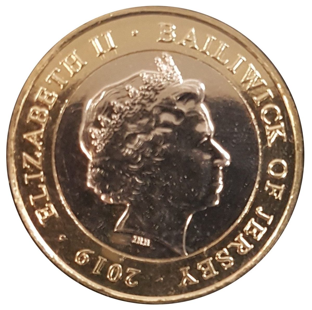 Jersey 2 Pounds - Elizabeth II Jersey Zoo - Error without Value obverse