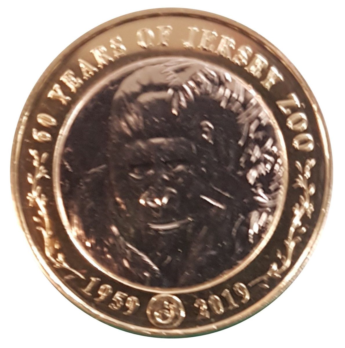 Jersey 2 Pounds - Elizabeth II Jersey Zoo - Error without Value reverse
