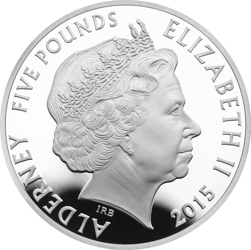 Alderney 5 Pounds - Elizabeth II Salvation Army; Silver Proof obverse
