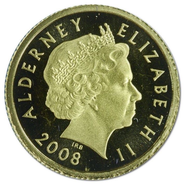 Alderney 1 Pound - Elizabeth II Charles II obverse