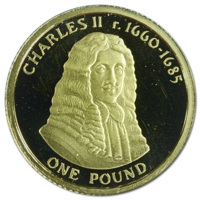 Alderney 1 Pound - Elizabeth II Charles II