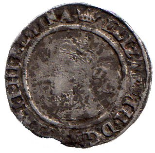 1 Penny - Elizabeth I 3rd and 4th issues obverse