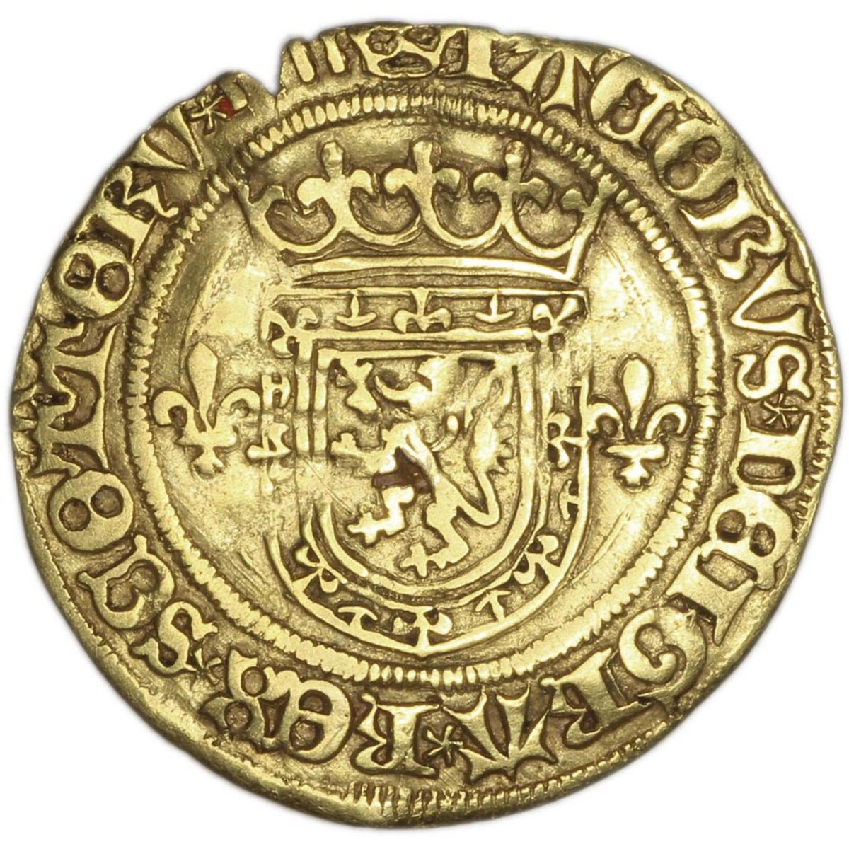 Scotland ½ Lion - James IV Type II obverse