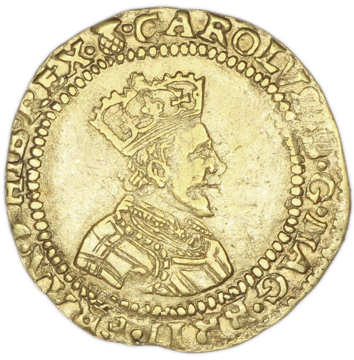 Scotland 1 Britain Crown - Charles I 1st Coinage obverse