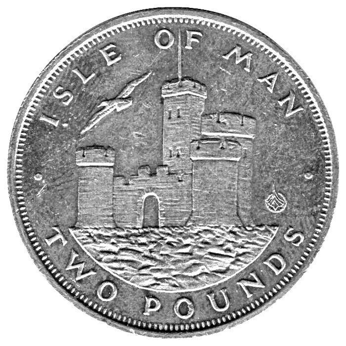 Isle of Man 2 Pounds - Elizabeth II Tower of Refuge