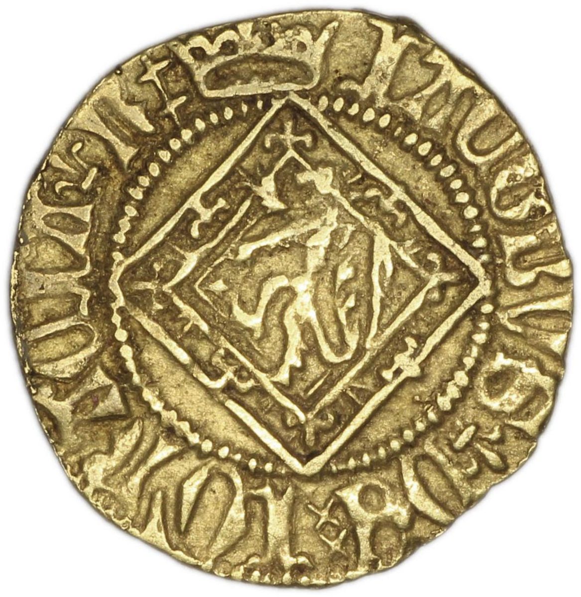 Scotland ½ Demy - James I Type II obverse