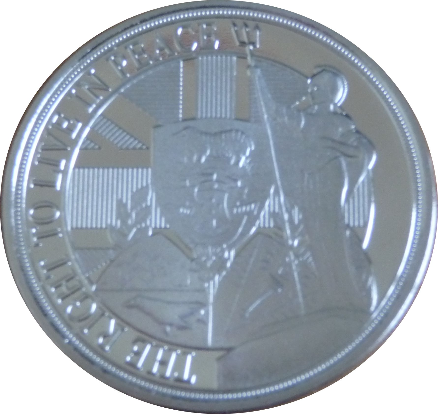 Gibraltar ½ Crown - Elizabeth II The Right to Live in Peace