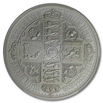 Alderney 20 Pounds - Elizabeth II Gothic - Quartered Arms