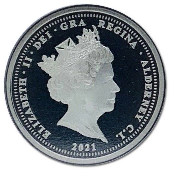 Alderney 25 Pounds - Elizabeth II RNLI; Roy Barker I obverse
