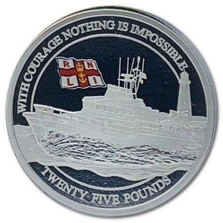Alderney 25 Pounds - Elizabeth II RNLI; Roy Barker I