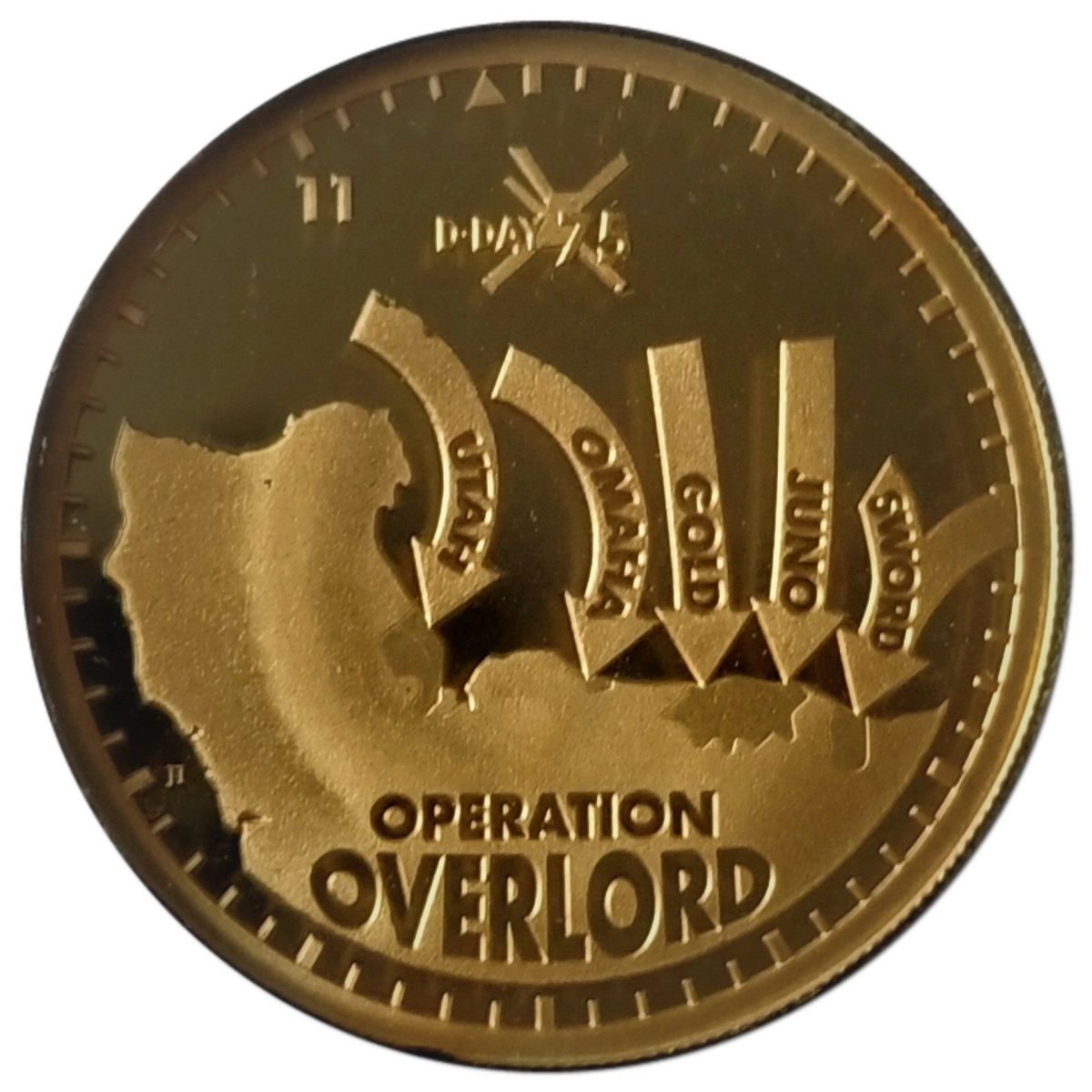 Alderney 1 Pound - Elizabeth II 75th Anniversary D-Day