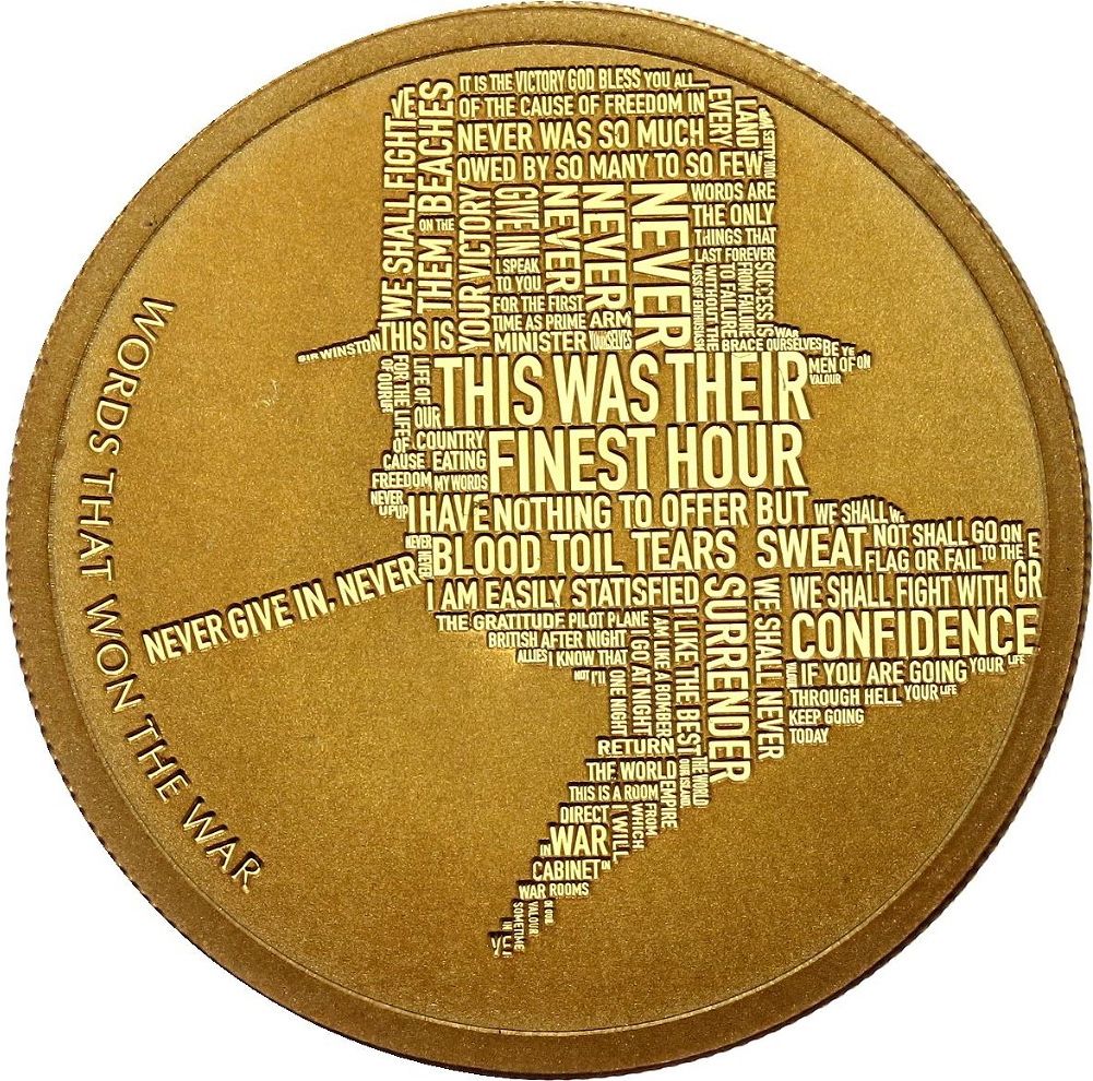 Alderney 1 Pound - Elizabeth II 75th Anniversary VE-Day
