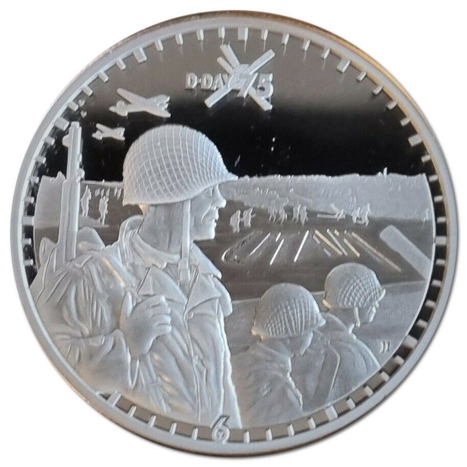 Alderney 50 Pence - Elizabeth II 75 Anniversary D-Day - Utah