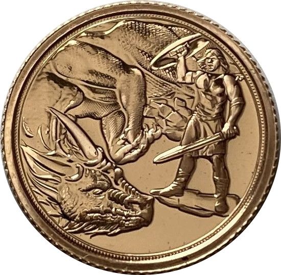 Gibraltar ¼ Sovereign - Elizabeth II The Dragon Conquered