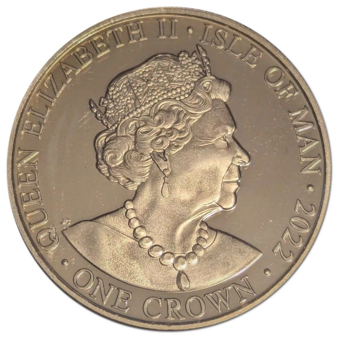 Isle of Man 1 Crown - Elizabeth II Tourist Trophy obverse