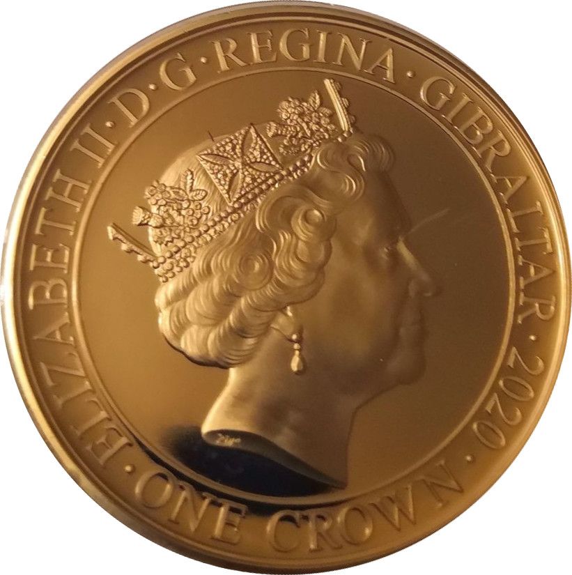 Gibraltar 1 Crown - Elizabeth II Winston Churchill, to so few obverse