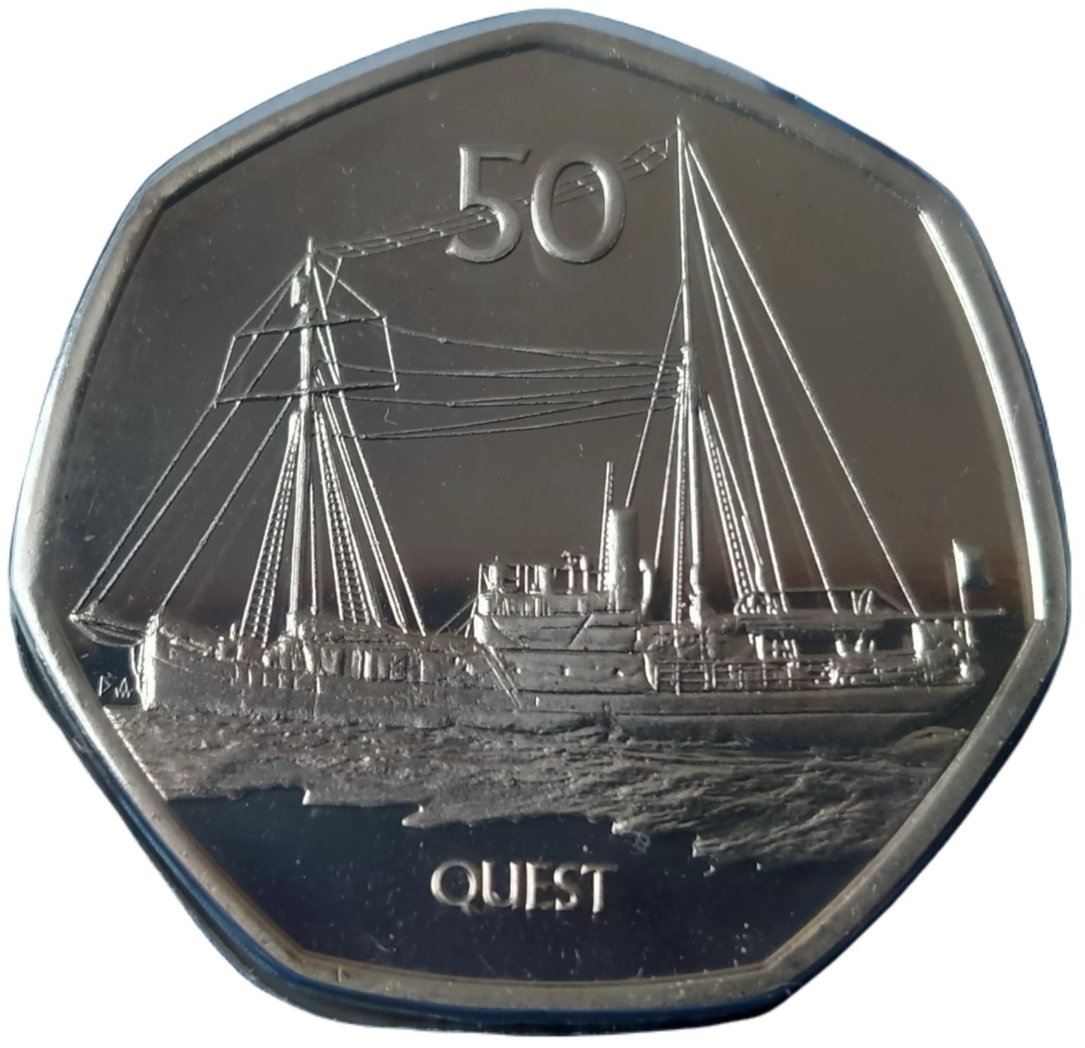 South Georgia and the South Sandwich Islands 50 Pence - Elizabeth II Quest