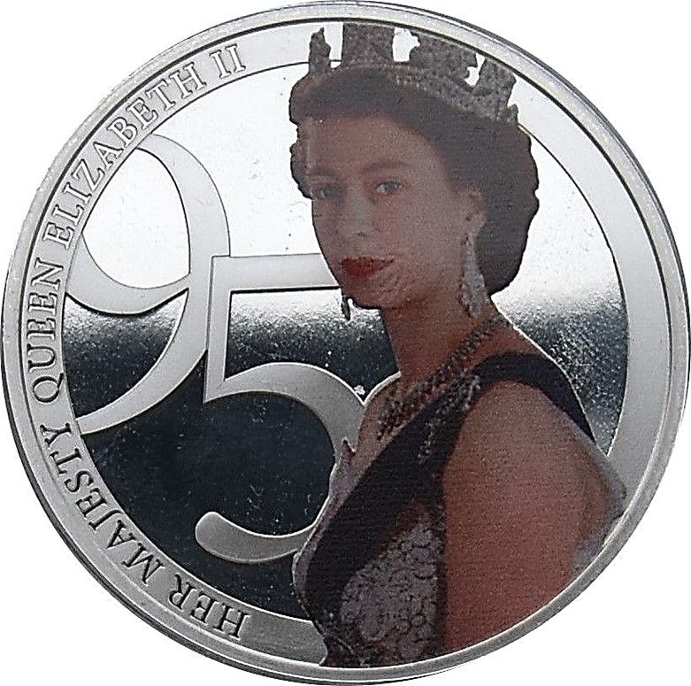 Jersey 50 Pence - Elizabeth II Her Majesty Queen Elizabeth II 95th birthday photographic collection